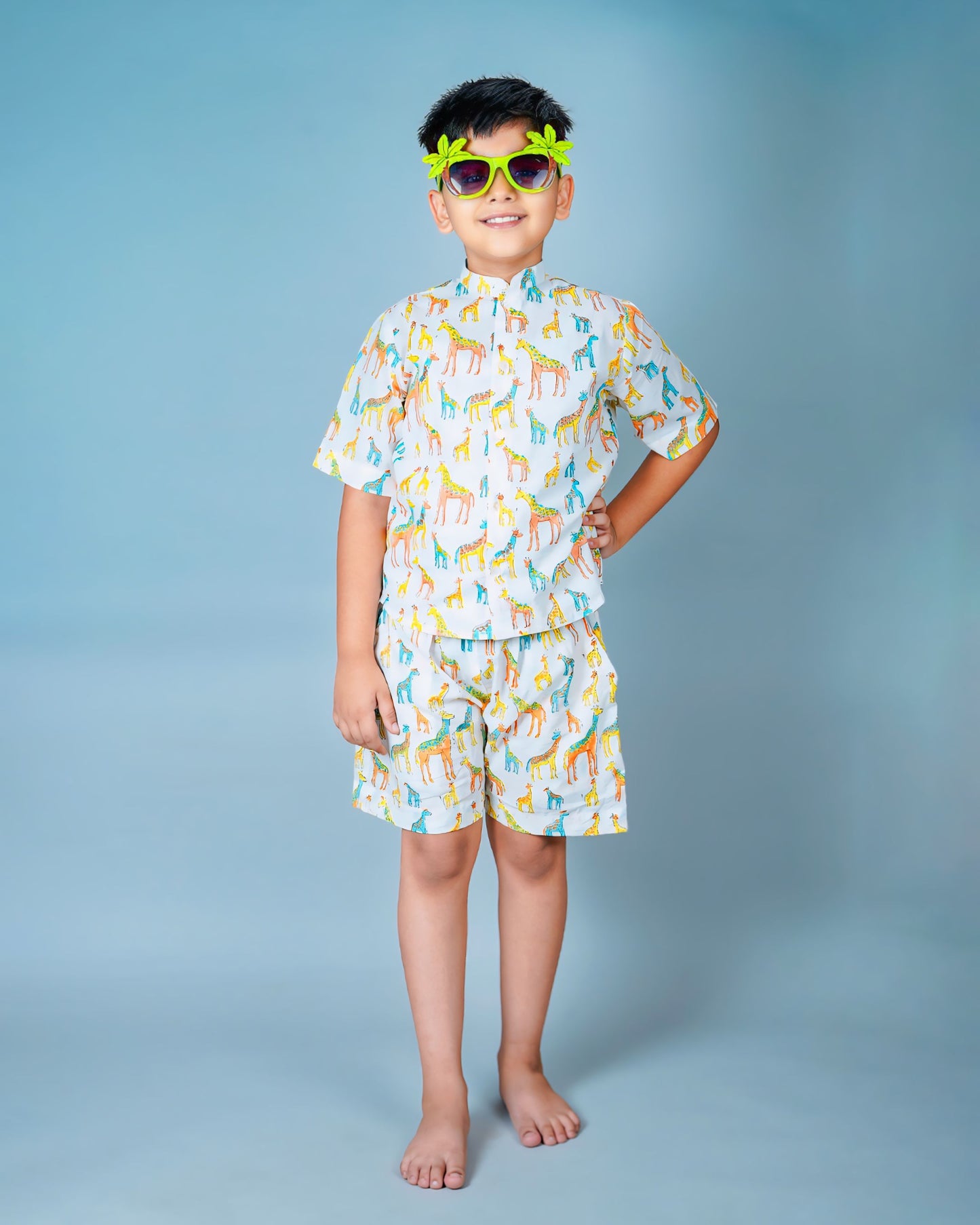 Boys Summer Casual Wear Shirt And Shorts