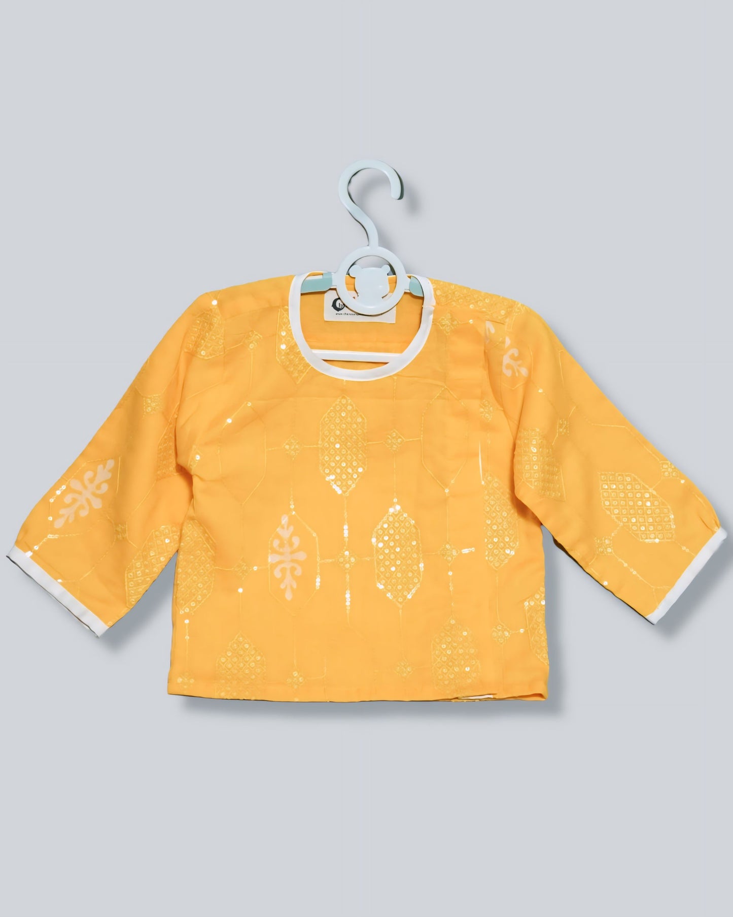 Baby Boy Marigold Embroidered kurta With Dhoti