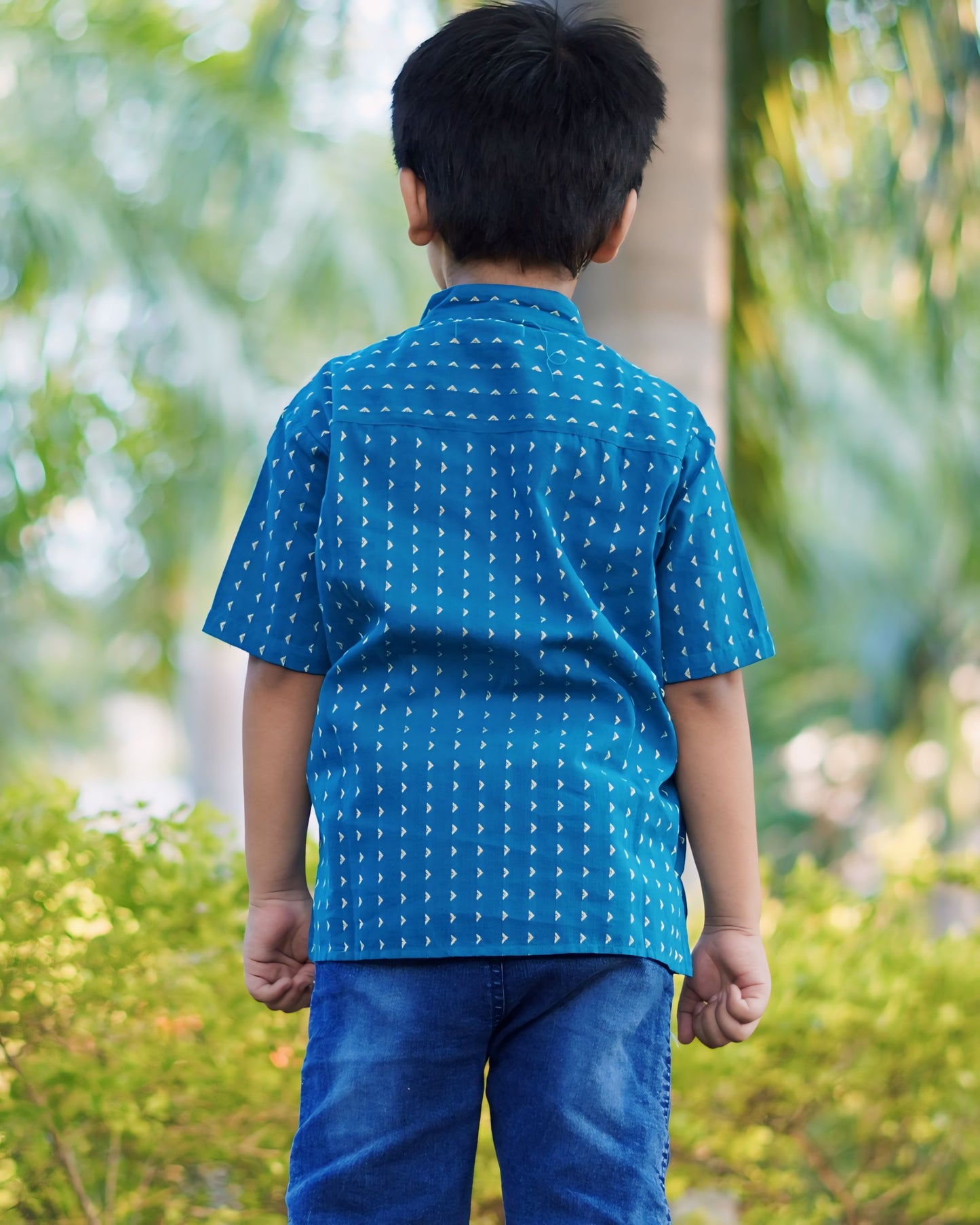 Boys Cotton Woven short kurta Shirt