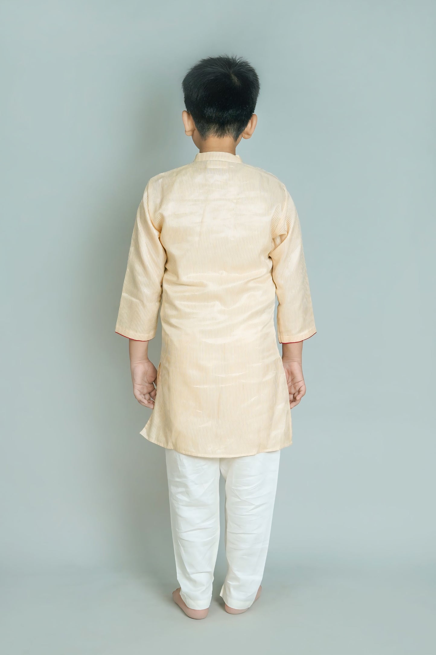 Boys Off-White Opulence Kurta Set