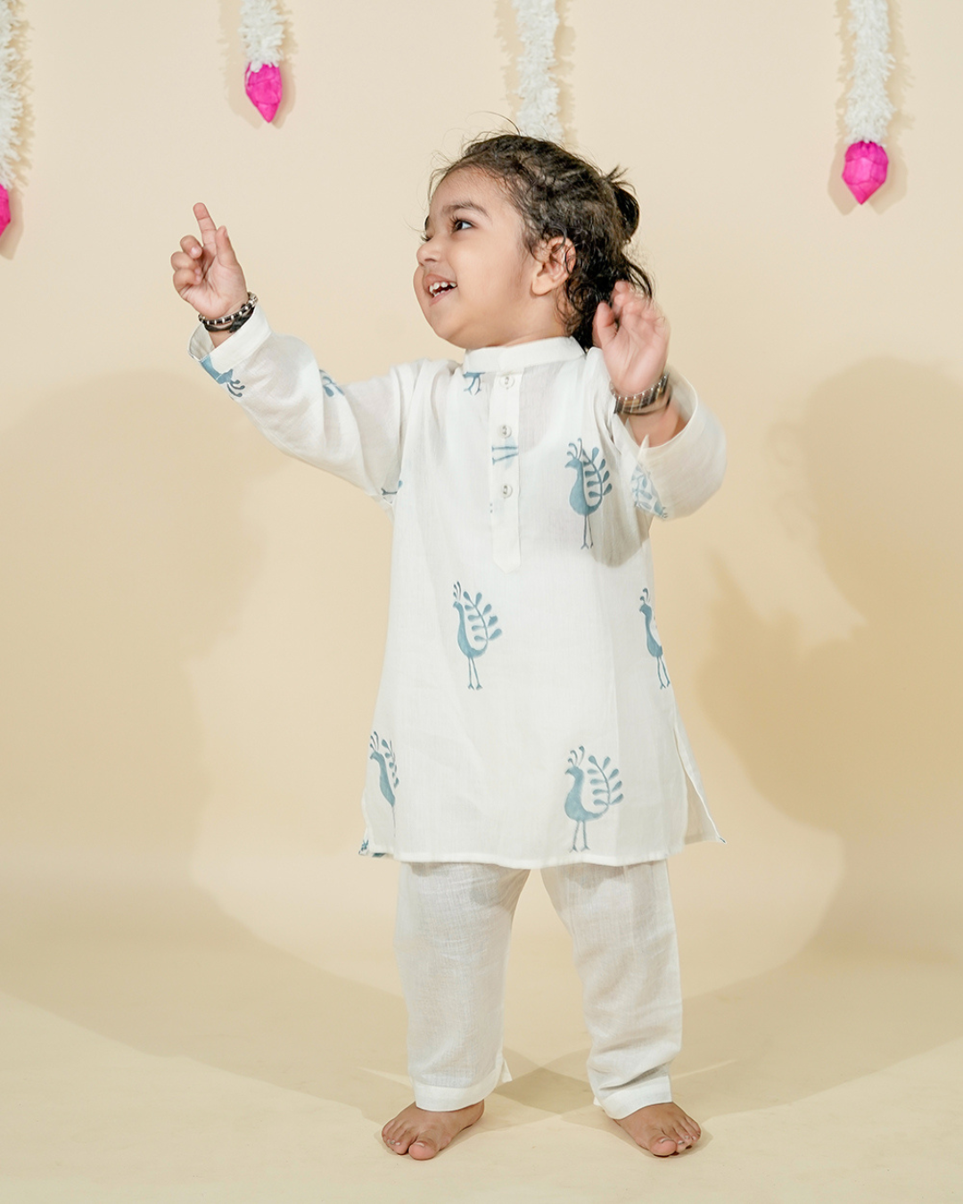 white kurta for baby boy