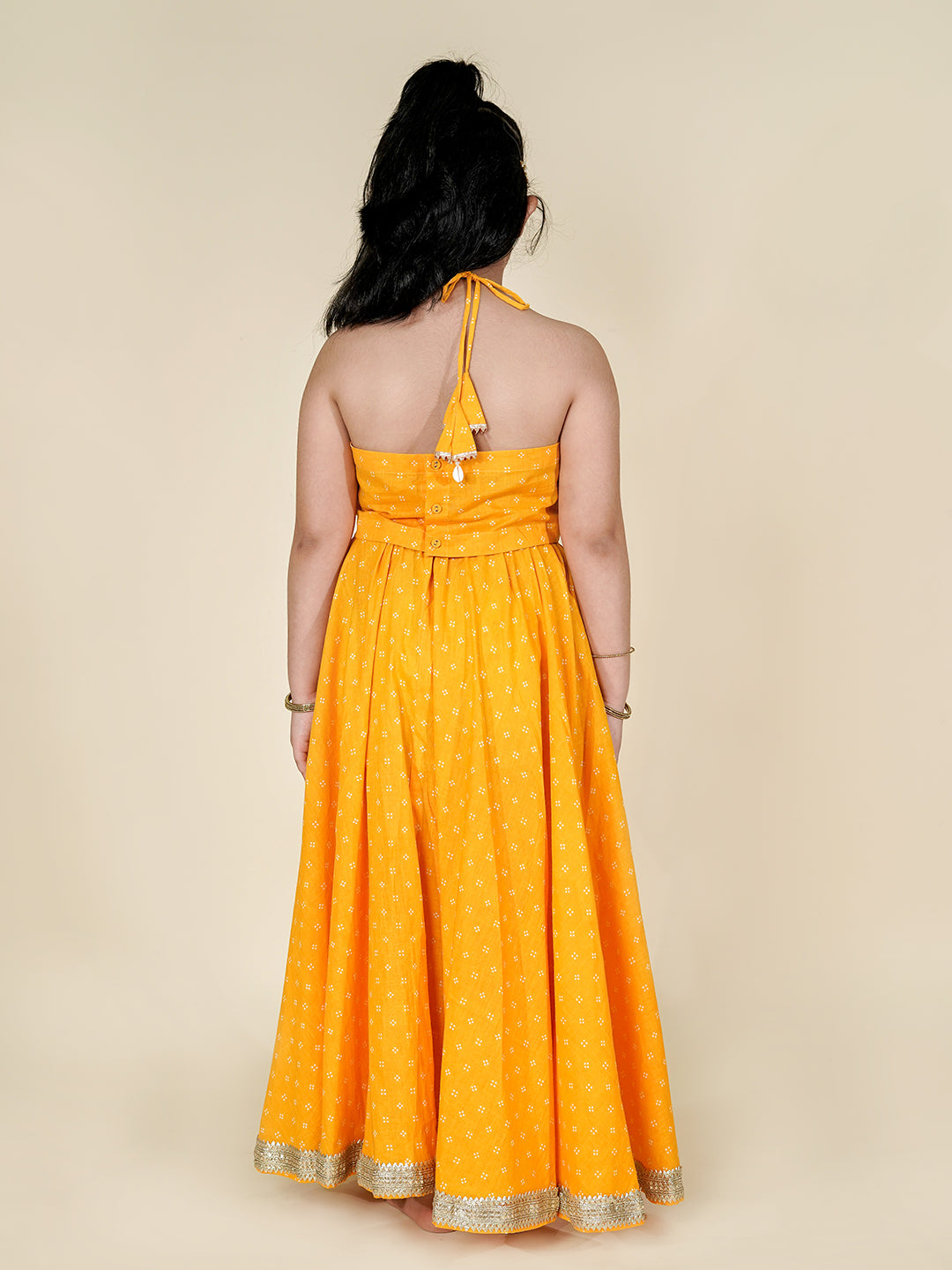 Dandiya Nights – Navratri Lehenga Choli in Mustard Yellow