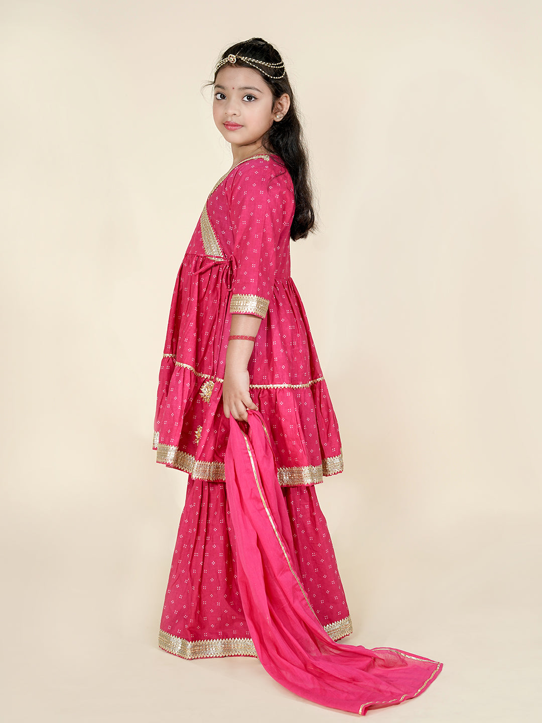 Pretty in Pink – Traditional Sharara Set for Little Girls