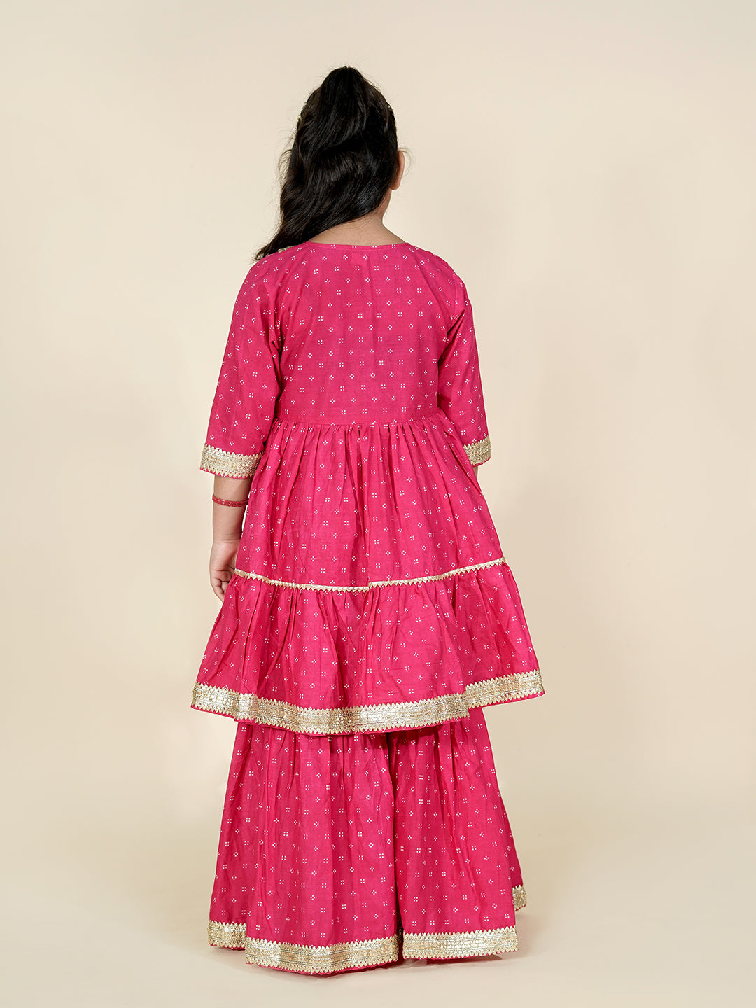 Pretty in Pink – Traditional Sharara Set for Little Girls