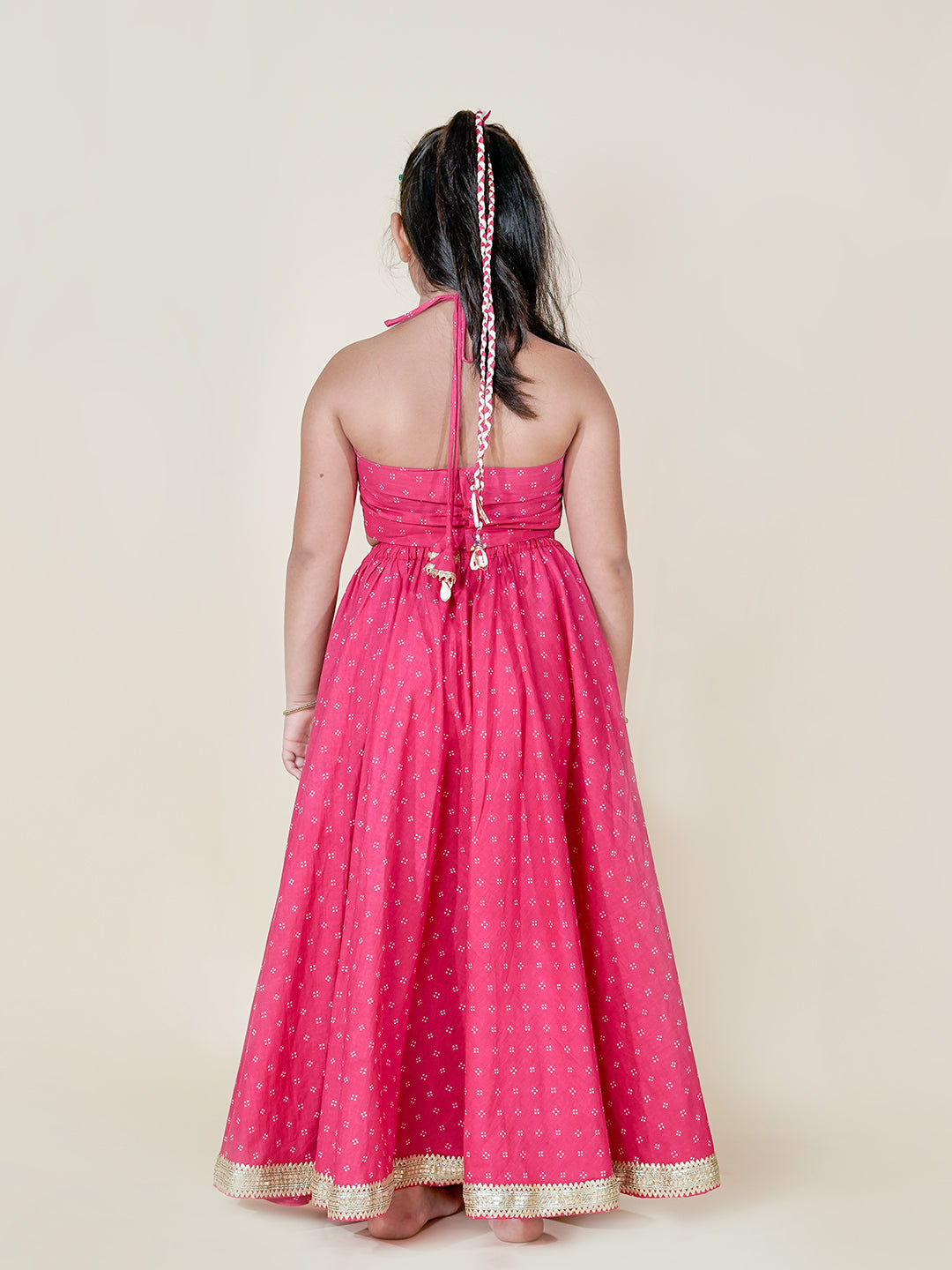 Little Diva Pink Lehenga Choli – Navratri Special