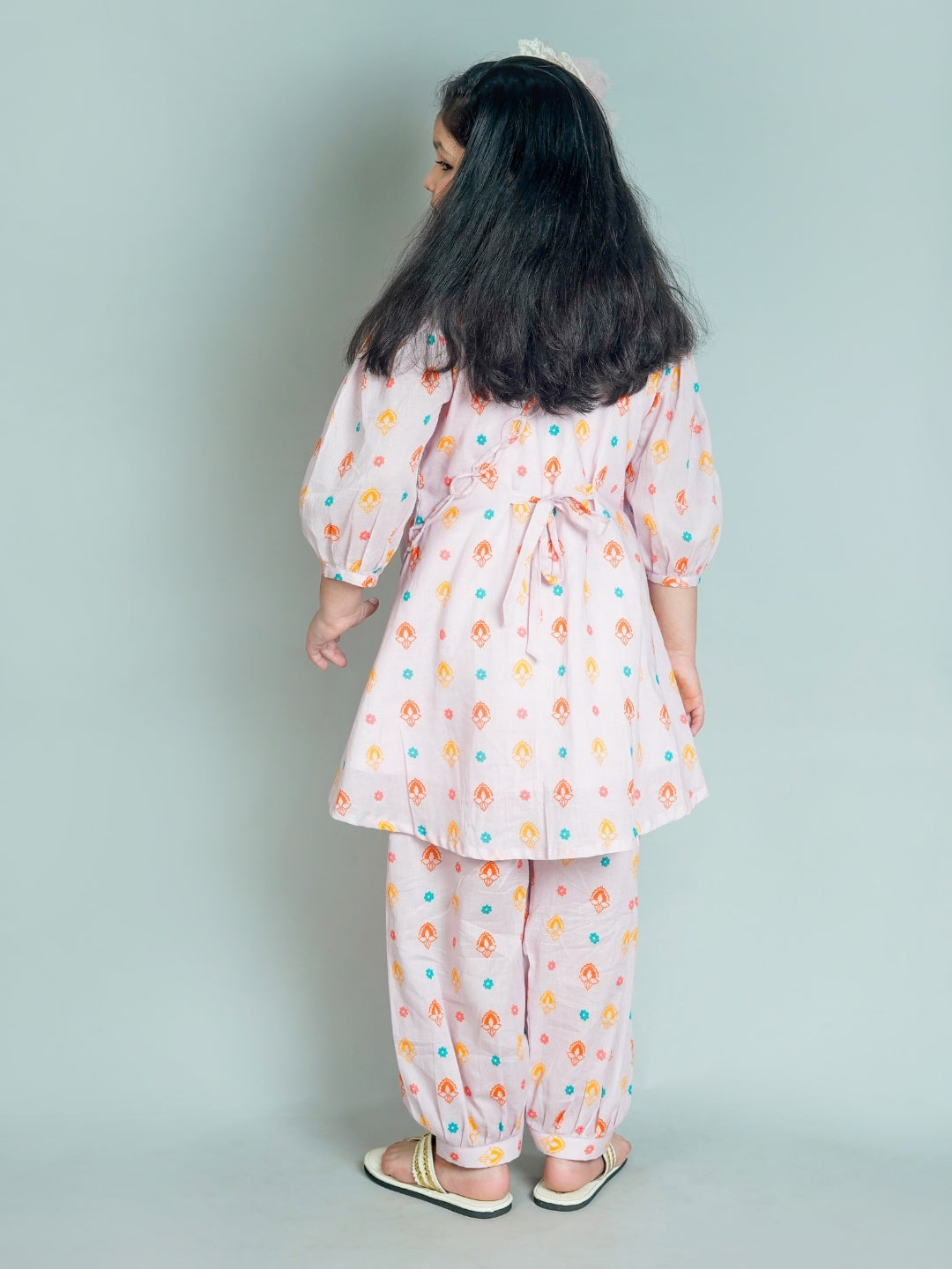 Tiny Trendsetter – Pastel Pink Kurta Set for Girls