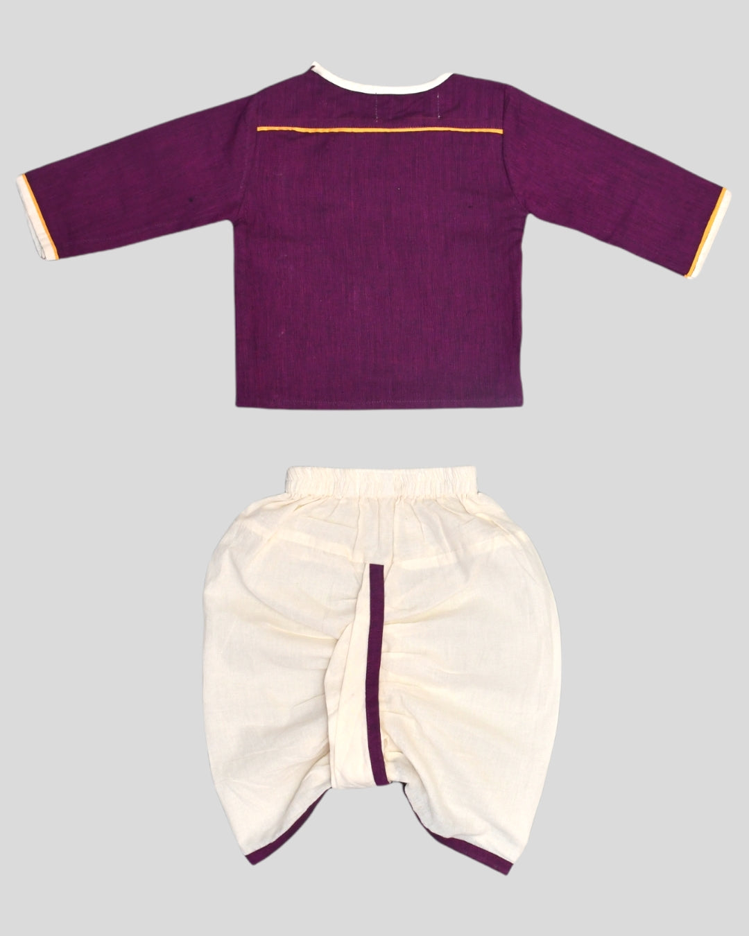 Bird Embroidery Dhoti Kurta Set For Baby Boy