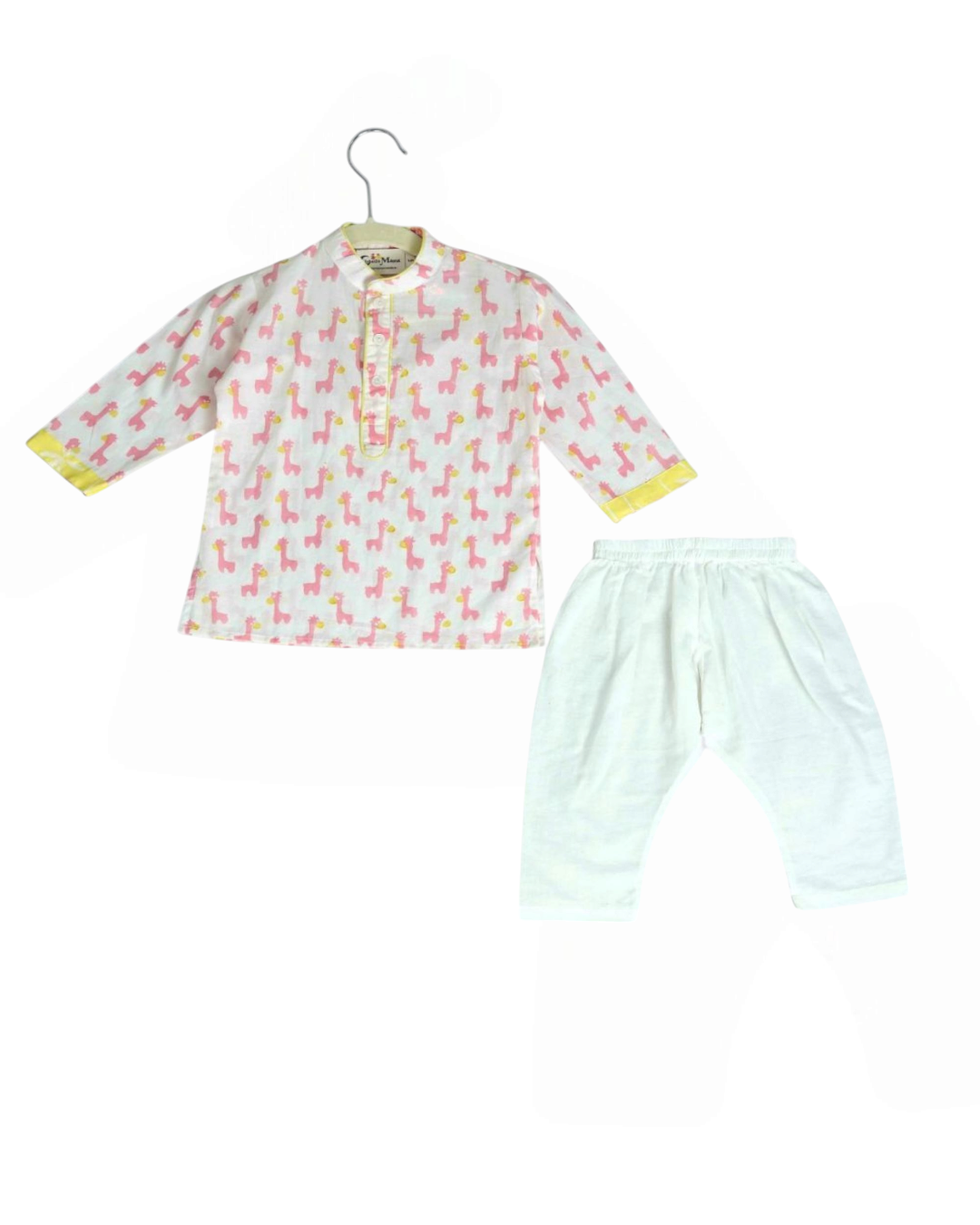 Baby Boy Little Giraffe Cotton Kurta