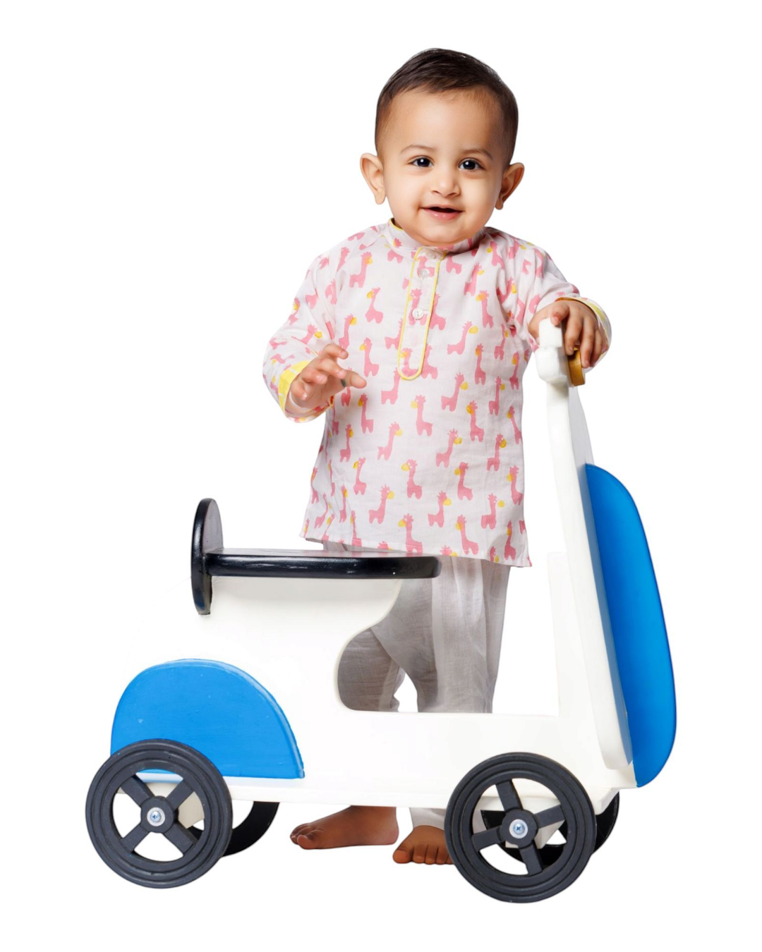 Baby Boy Little Giraffe Cotton Kurta