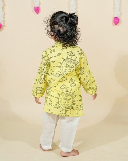 Baby Boy Yellow Kurta Set