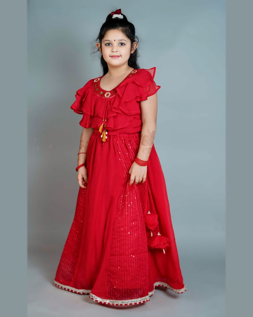 Girls Red Lehenga