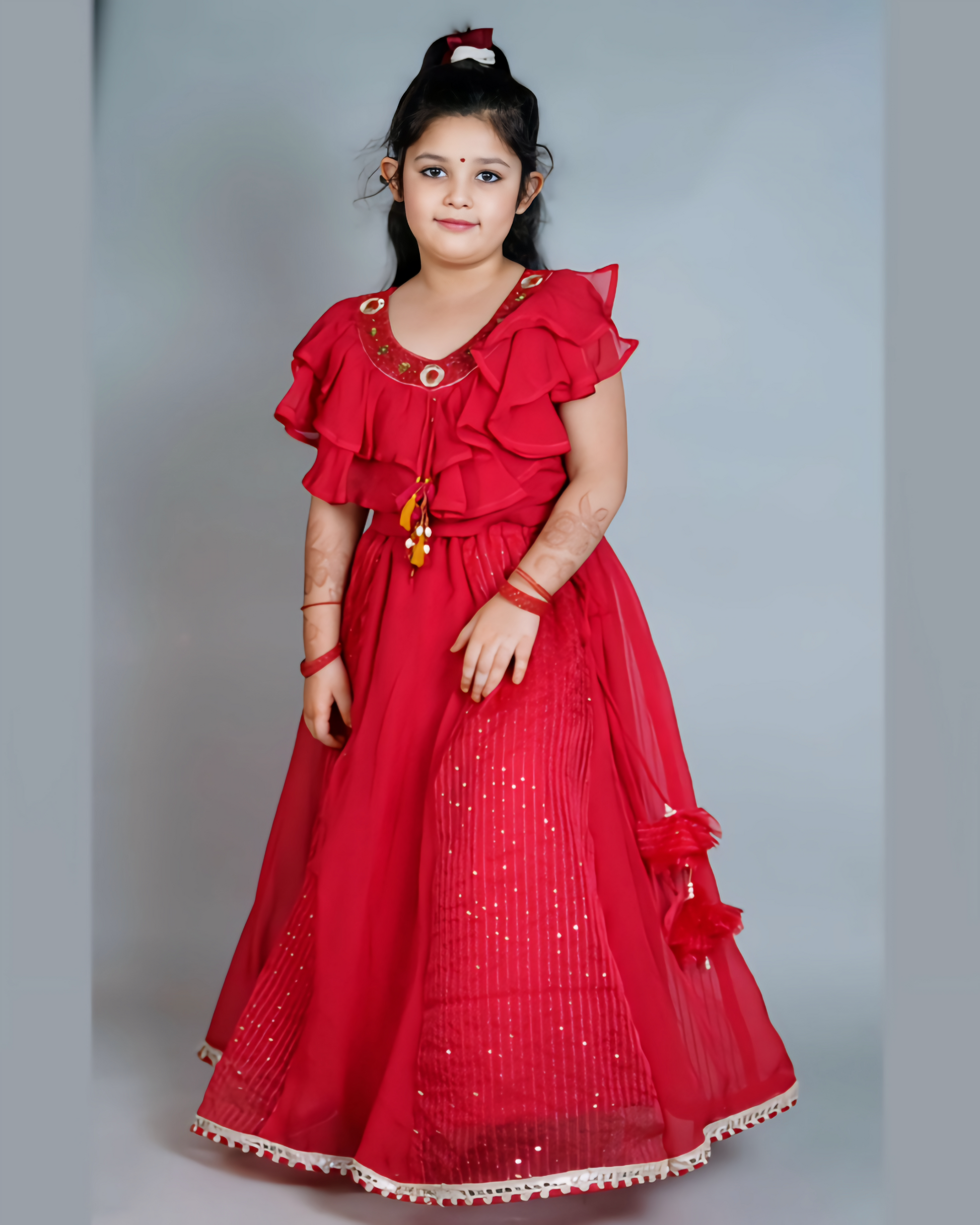 Girls Red Lehenga