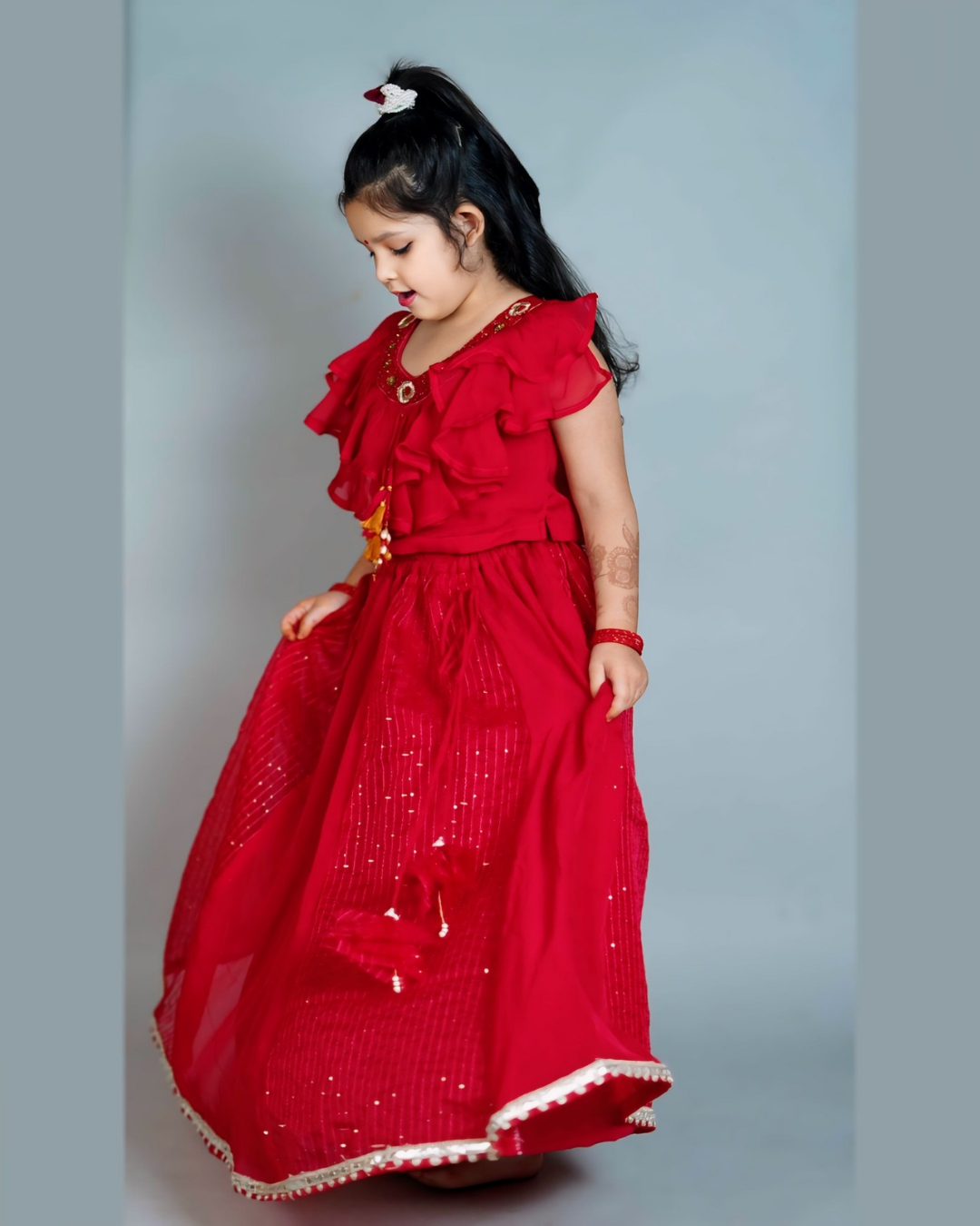 Girls Red Lehenga