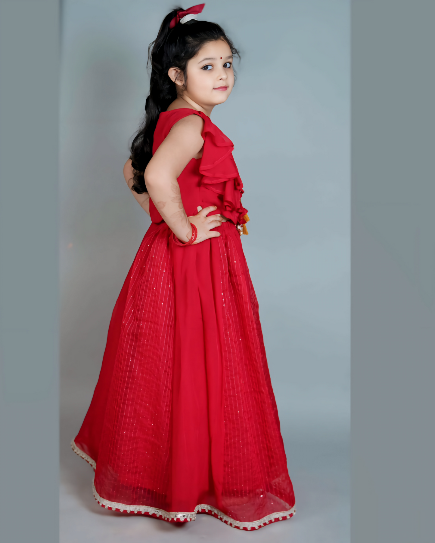 Girls Red Lehenga