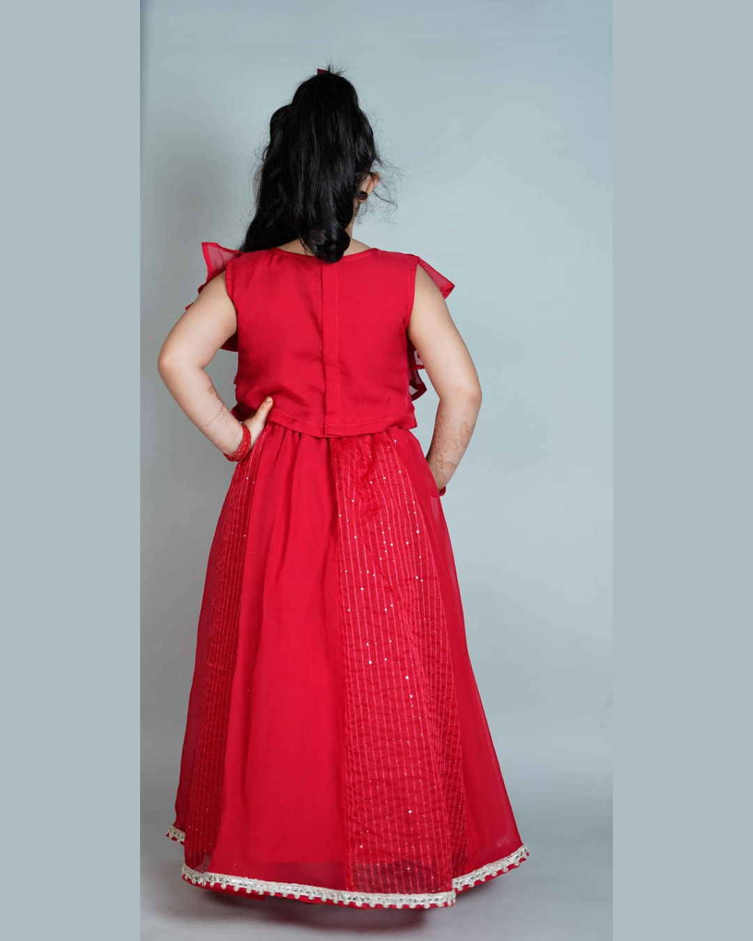 Girls Red Lehenga