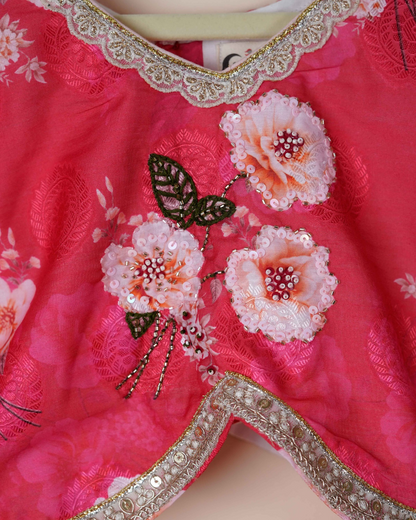 Gulaabo – Printed Muslin Lehenga Choli for Kids