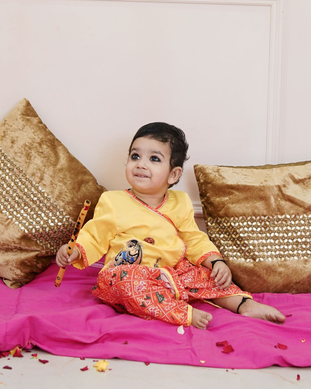 Baby Boy Yashoda Maiyaa Krishna Dhoti Set