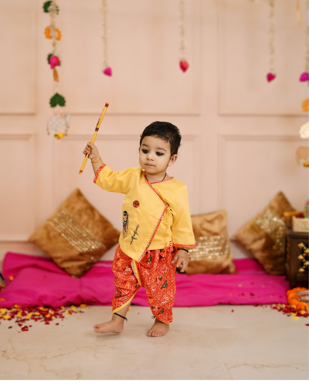 Baby Boy Yashoda Maiyaa Krishna Dhoti Set