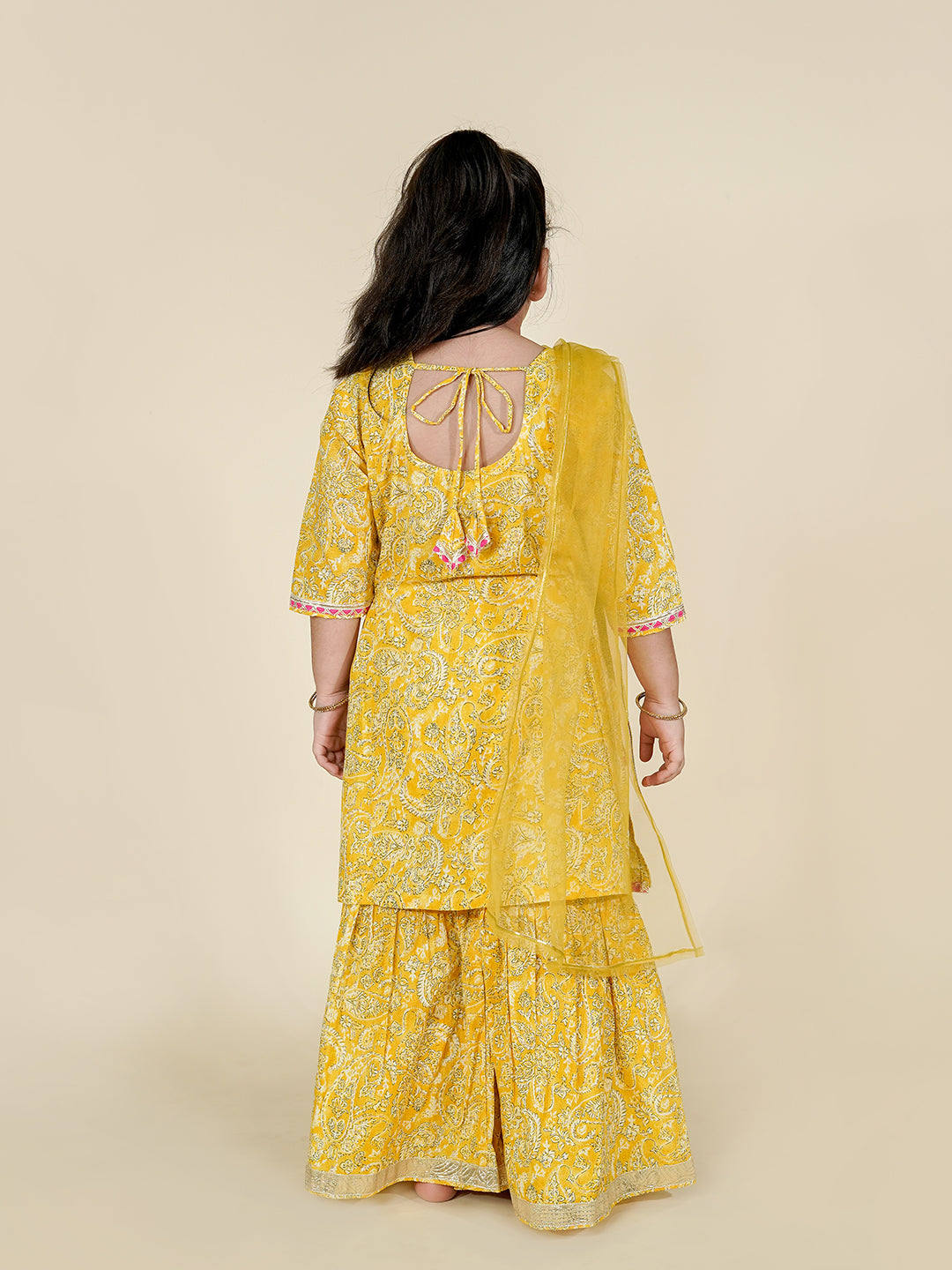 Meethi Muskaan – Festive Yellow Kurta Sharara Set