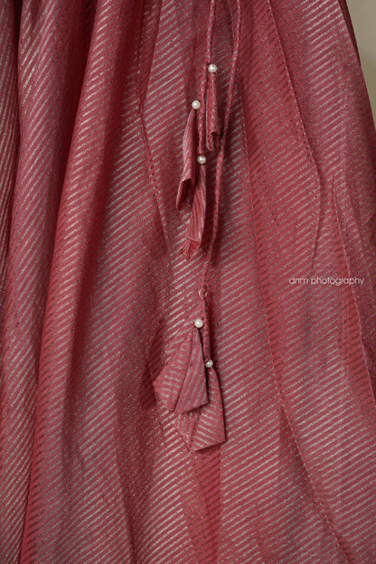 Royal Rose – Kids Silk Lehenga Choli with Dupatta