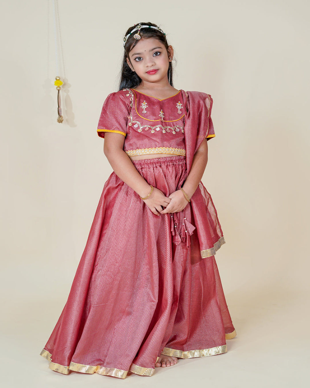 WEEDING MAROON LEHENGA FOR GIRLS