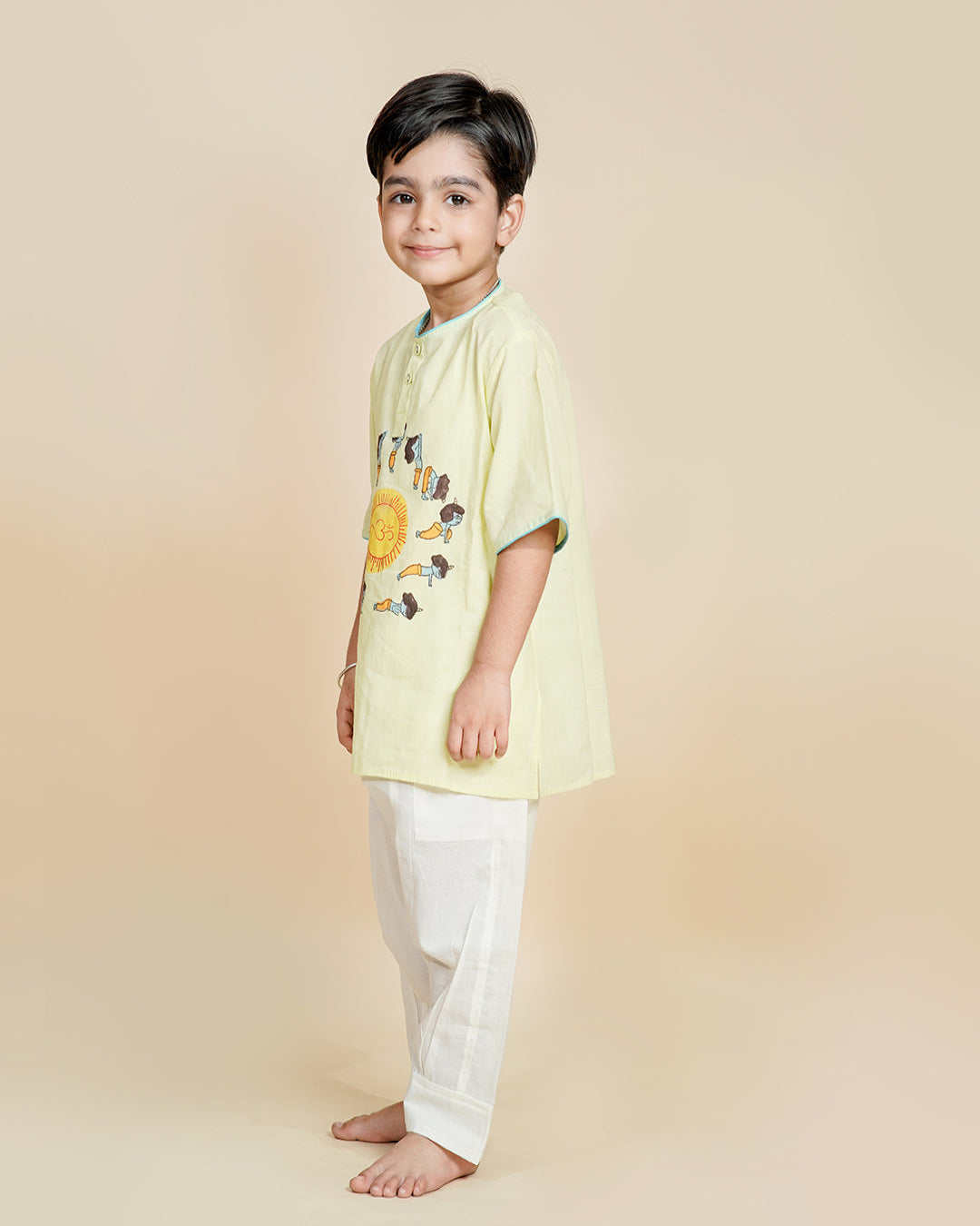 Cotton Yoga Outfit For Kids