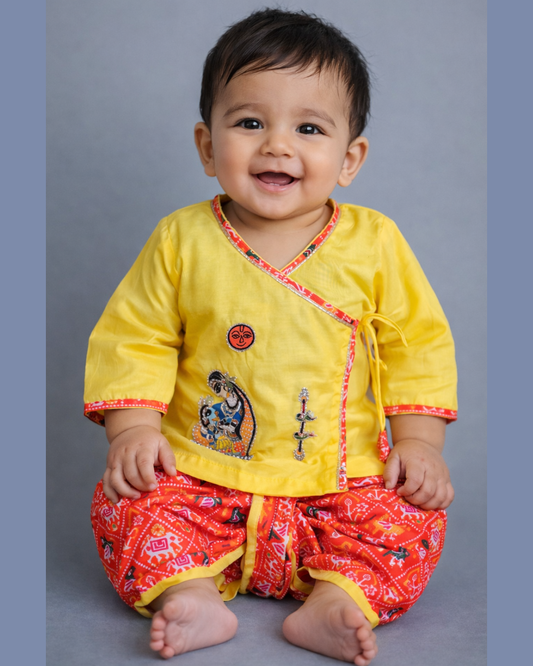 Janmashtami Dhoti kurta For Baby Boy 